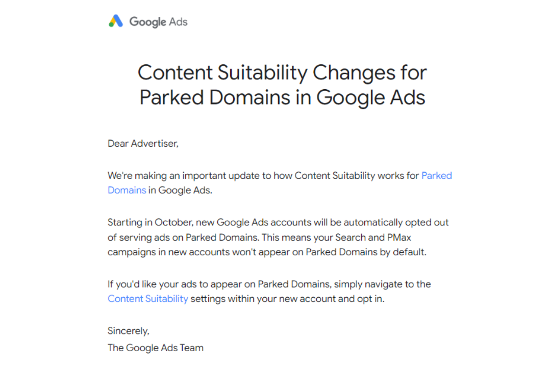 Google ads content suitability changes august 2024